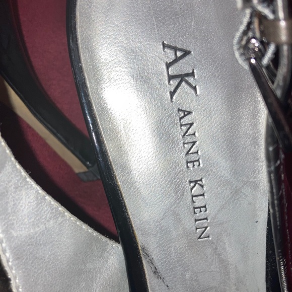 AK Ann Klein | Women’s Gray Peep Toe Sling Back Shoe - Size 9 1/2 - Picture 8 of 10